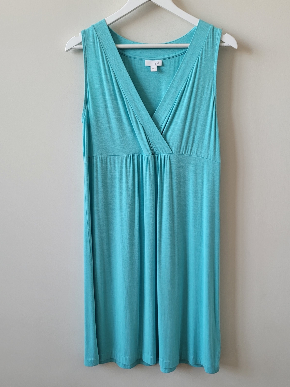 J. Jill Sleeveless V-Neck Midi Dress in Turquoise Women's Size Medium